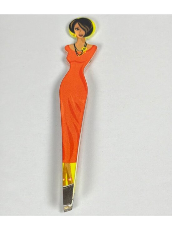 Beauty Secrets Other - Limited Edition Beauty Secrets Lady Tweezers Slant Tip Orange Dress Discontinued